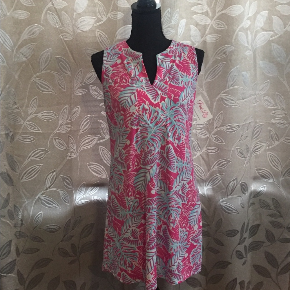 NWT Peach Love floral shift dress